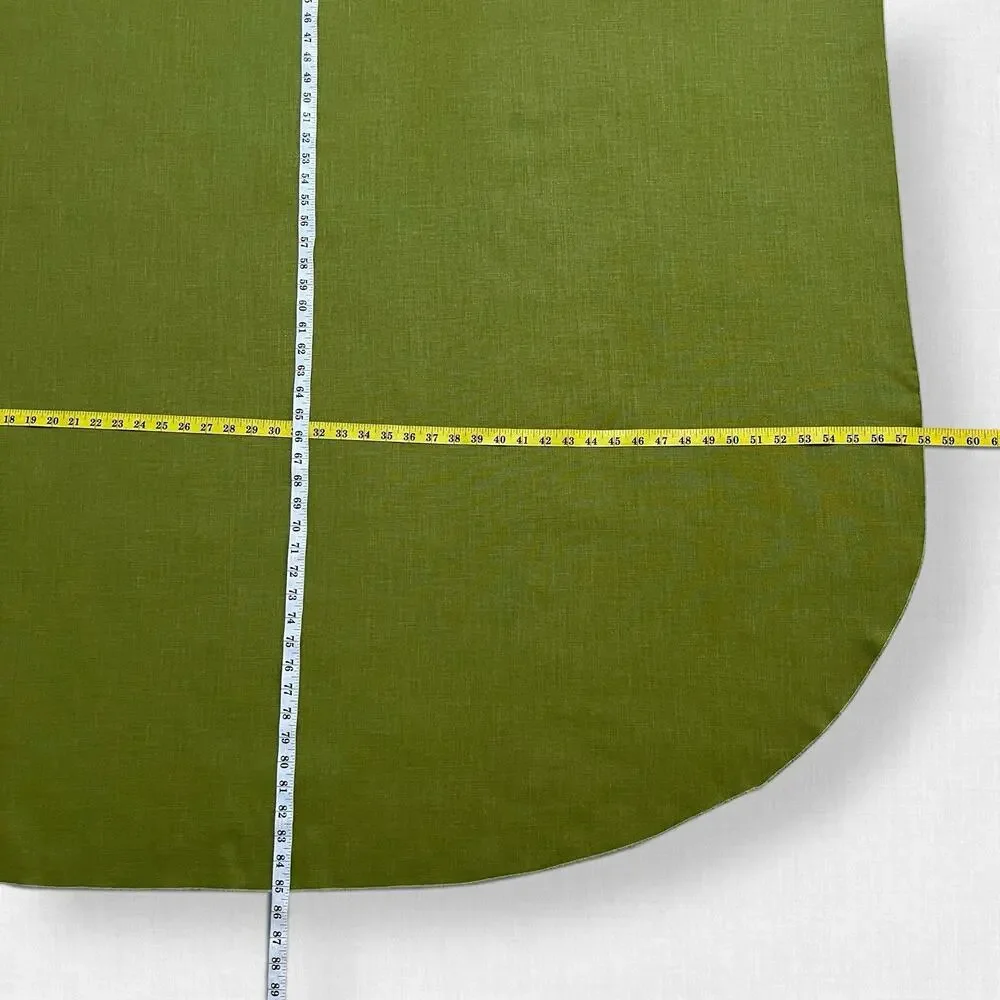 Olive Green Tablecloth Napkin Set Oblong 85x58 Farmhouse Dinner 6 Matching 17x17